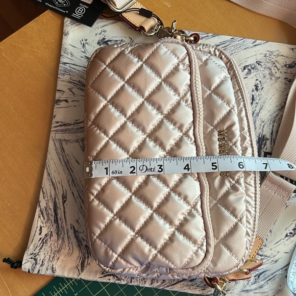 Mz Wallace Small Camera Bag in Pale Rose Gold - Picture 10 of 12